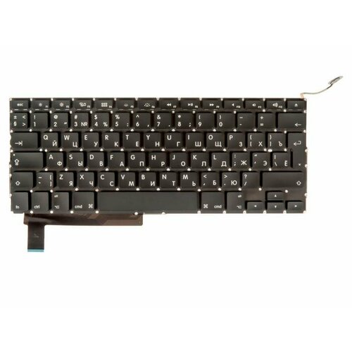 Клавиатура ZeepDeep для Apple MacBook Pro 15 A1286 Mid 2009 - Mid 2012 (ZeepDeep Haptic) Г-образный Enter RUS keyboard клавиатура для apple macbook pro 15 a1286 mid 2009 mid 2012 zeepdeep haptic г образный enter rus