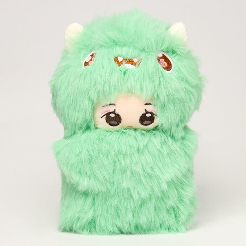 Мягкая игрушка «Кукла» в костюме монстрика, 22 см, цвет зелёный мягкая игрушка кукла в костюме мишки 30 см цвет зелёный