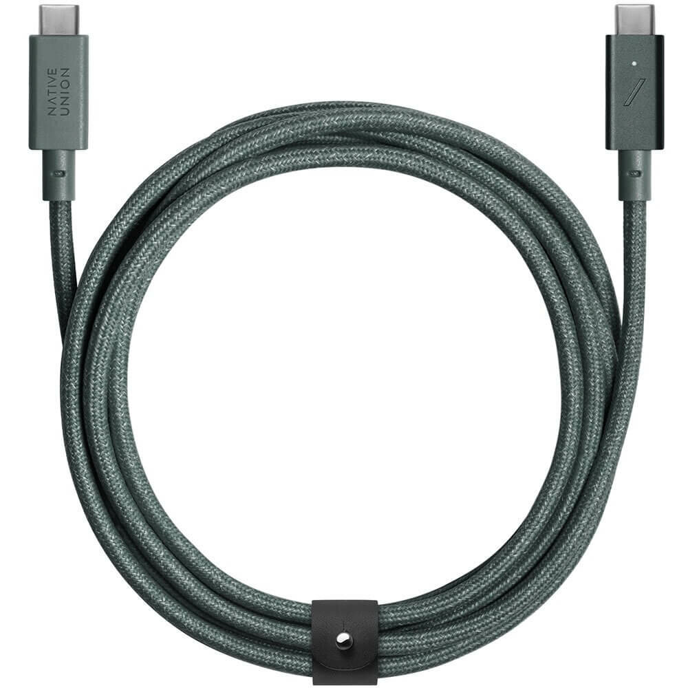 Кабель Native Union BELT-PRO2-GRN-NP Belt Cable 2.4 м зелёный