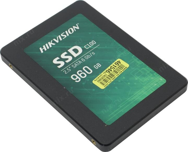 Накопитель SSD 2.5'' HIKVISION C100 960GB SATA 6Gb/s TLC 520/400MB/s IOPS 50K/30K MTBF 2M 7mm - фото №16