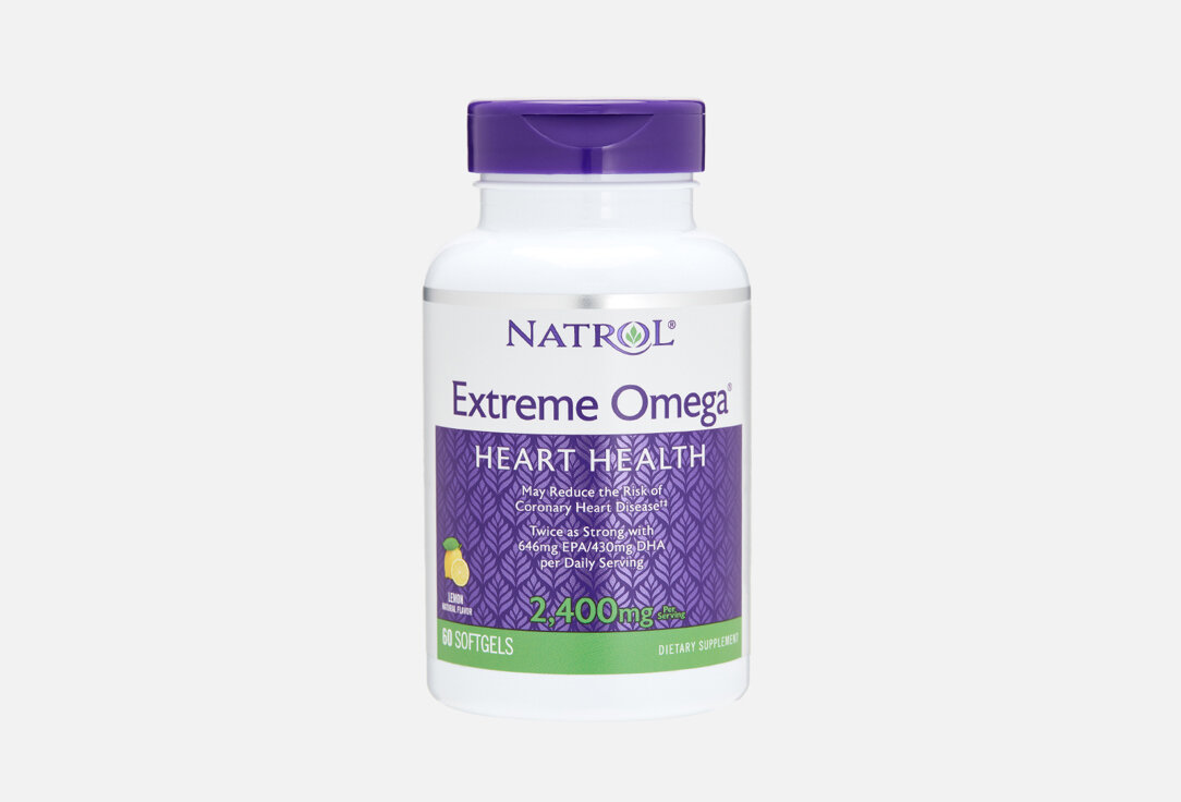 Омега 3 NATROL, extreme omega 2400 мг в капсулах 60мл