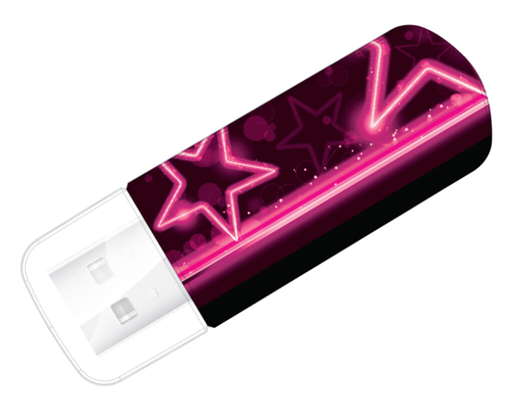 Накопитель Verbatim USB 2.0 16GB Mini Neon Edition Pink