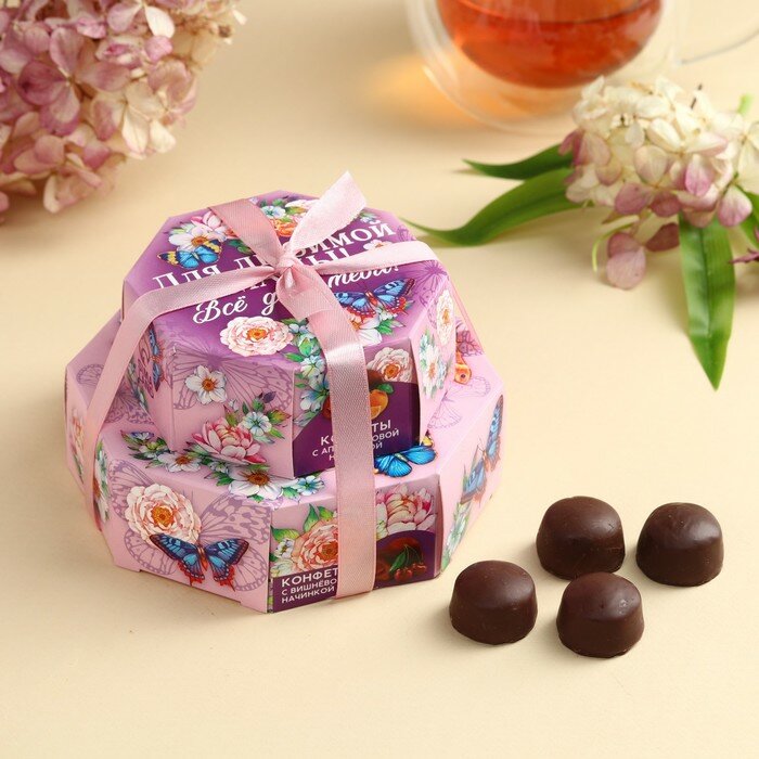 Конфеты шоколадные с начинкой «Для любимой мамы», 150 г.