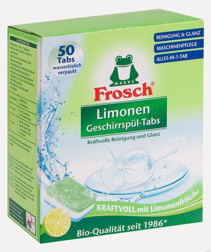 Изображение товара Таблетки для посудомойки Frosch Lemon 50шт