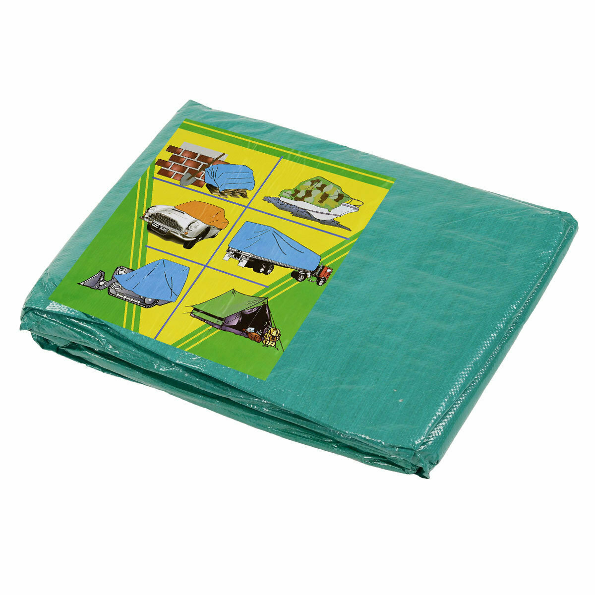 фото Тент тарпаулин, зеленый, 2 м х 3 м