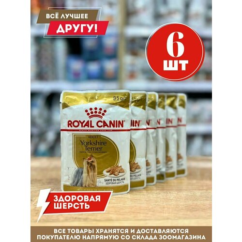 Влажный корм Royal Canin Yorkshire-Йоркширский терьер 85гр.*6шт. влажный корм royal canin sensory smell taste feel мультипак 12шт 85гр 3 вкуса