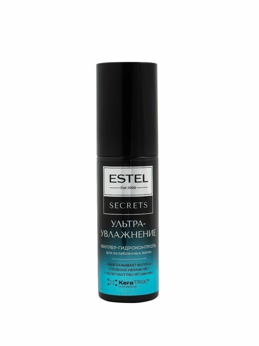 ESTEL SECRETS ультраувлажнение, Филлер-гидроконтроль для ослабленных волос, 100мл — фото 1
