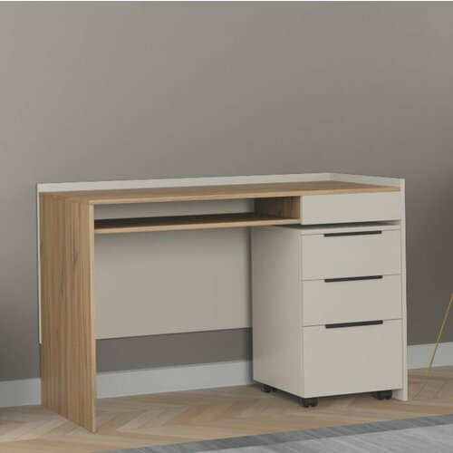 Письменный стол 17 кашемир / дуб вотан (авелано) + Чарльз 1 кашемир (Мебелидоманет)