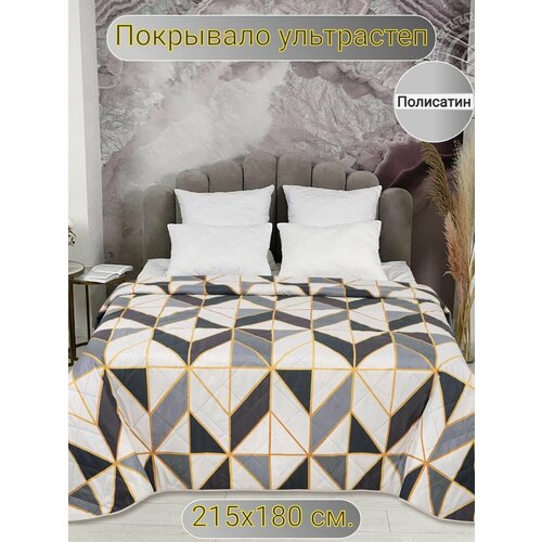 Покрывало на кровать ультрастеп полисатин с размерами 180х215 2680₽