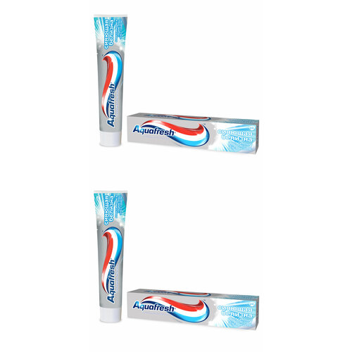 Aquafresh Зубная паста Сияющая белизна, 100мл, 2 штуки