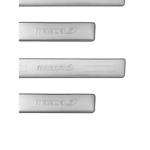 Накладки на пороги Mazda 3 13- хром PRO SPORT 990₽