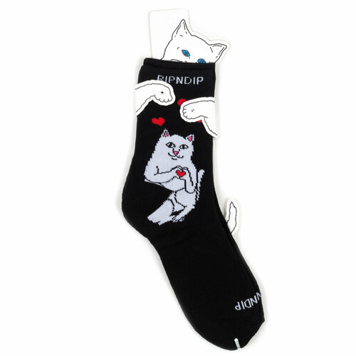 Носки RIPNDIP Носки с котом Лордом Нермалом Ripndip Socks, размер Универсальный, красный, розовый, черный, белый ripndip blaze