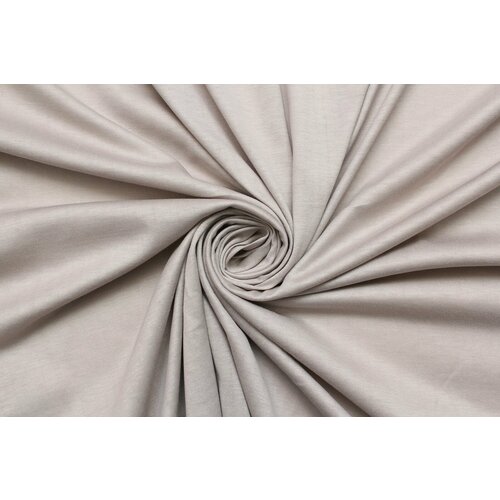 Ткань Трикотаж-стрейч тонкий матовый серо-бежевый, ш150см, 0,5 м