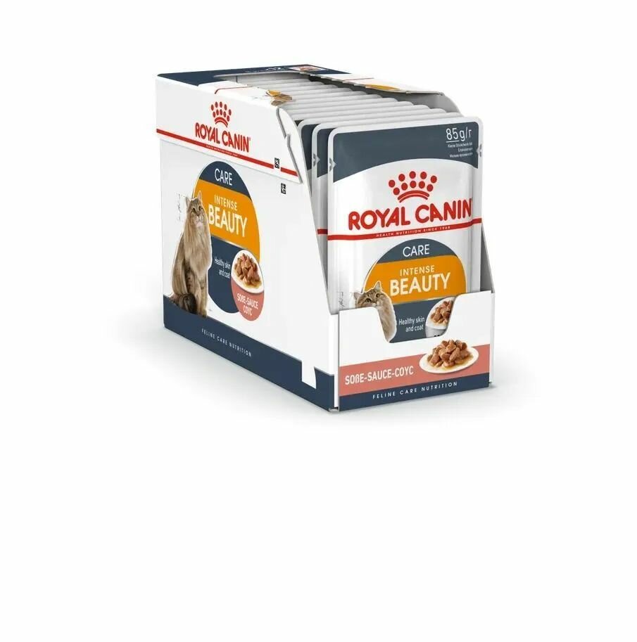 Royal Canin Интенс Бьюти ( соус) 24*0,085 паучи - фотография № 4