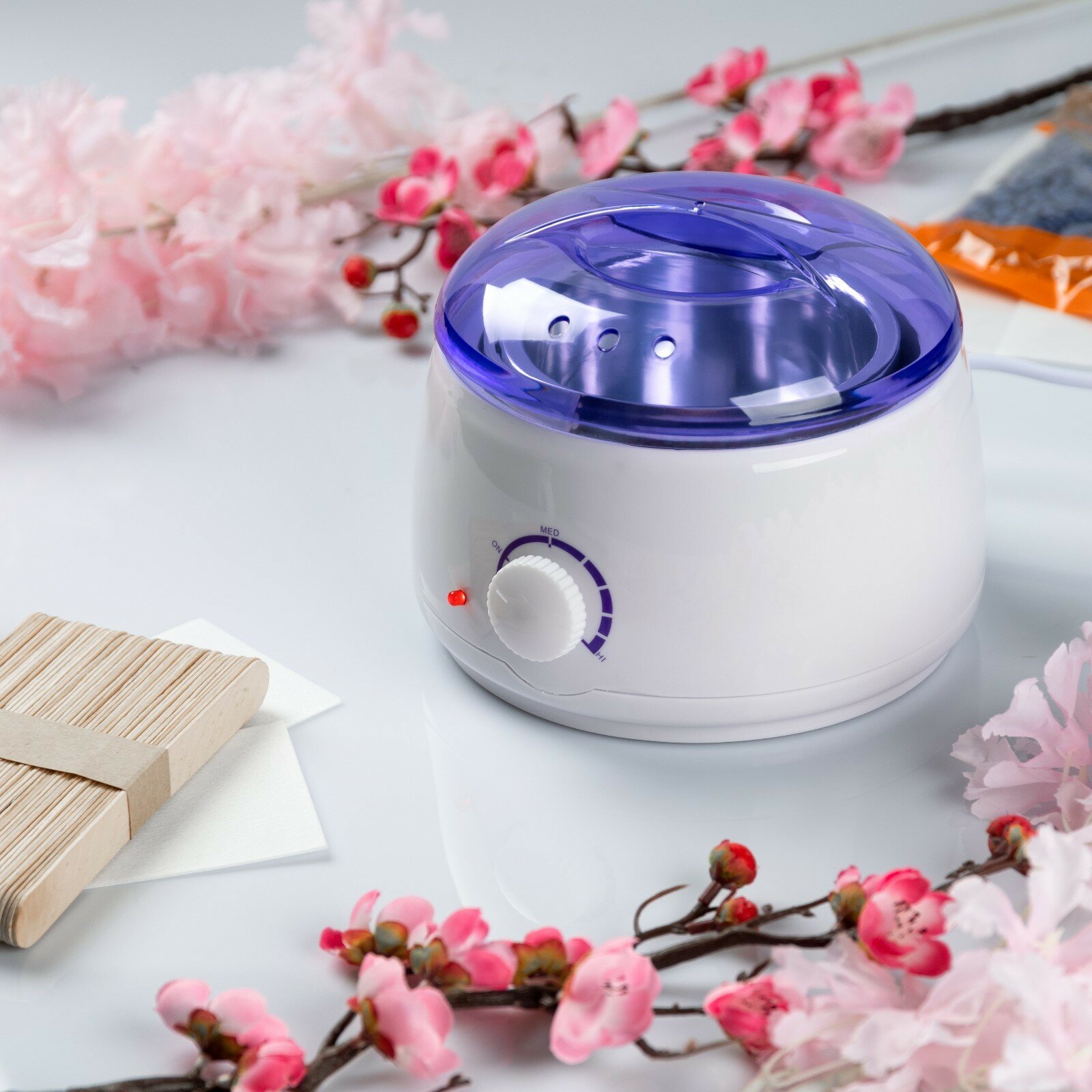 фото Набор для депиляции Luazon Воскоплав баночный, 100 Вт, воск, шпатель