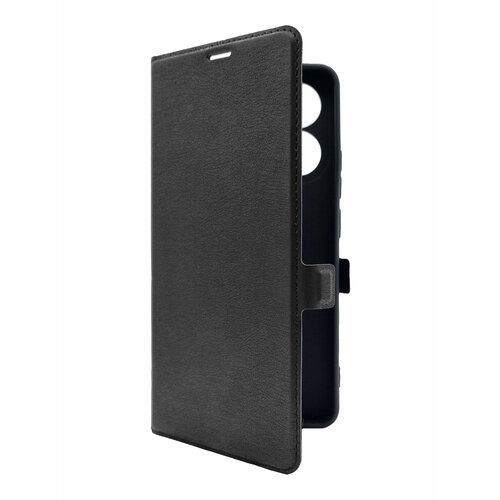 Чехол на Xiaomi Redmi Note 13 4G (Ксиоми Редми Ноте 13 4г) черный книжка эко-кожа с функцией подставки отделением для карт магнитами Book case, Brozo