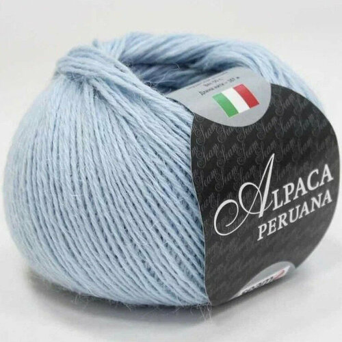 Пряжа Seam ALPACA PERUANA 6108 голубой (5 мотков)