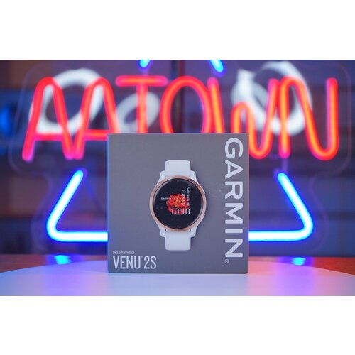 Garmin Venu 2S - Rose Gold Stainless Steel Bezel with White Case and Silicone Band 4479900₽