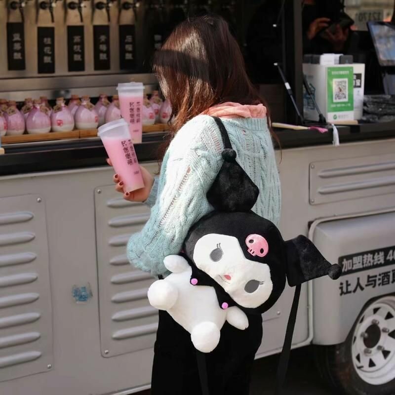 Плюшевый рюкзак в стиле Kawaii с Куорми, Моя Мелодия и Киннаморолл - большие аниме-игрушки, рюкзаки для девочек