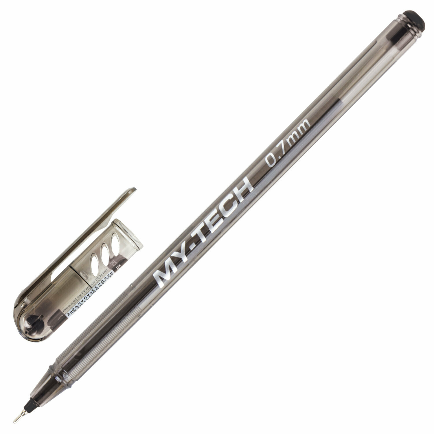 Ручка шариковая 1шт Pensan "My-Tech", 0,7 мм, черная