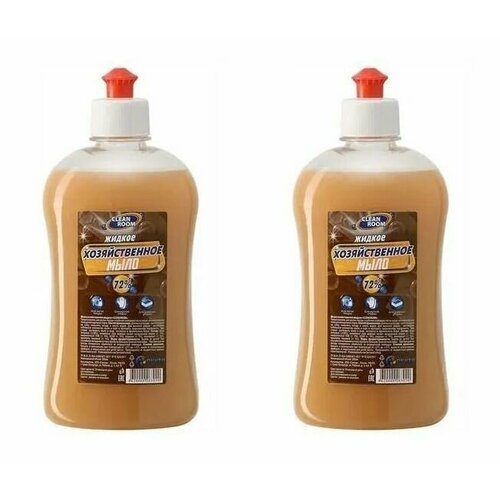 Clean Room Жидкое хозяйственное мыло 72%, 500 мл - 2 шт