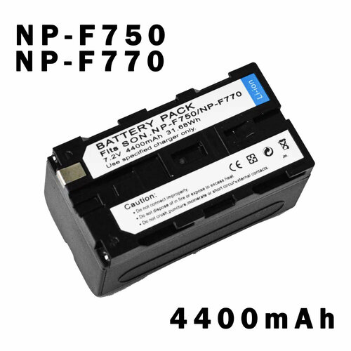 аккумуляторная батарея ibatt 10200mah для sony plm a35 glasstron ccd trv36e ccd trv94e dcr trv125e ccd tr3200e dcr trv210e dcr trv720e Аккумулятор для видеокамер, фотоаппарата, камеры Sony / осветительного оборудования, ламп кольцевых, кино-света NP-F770 / NP-F750 (4400mAh)