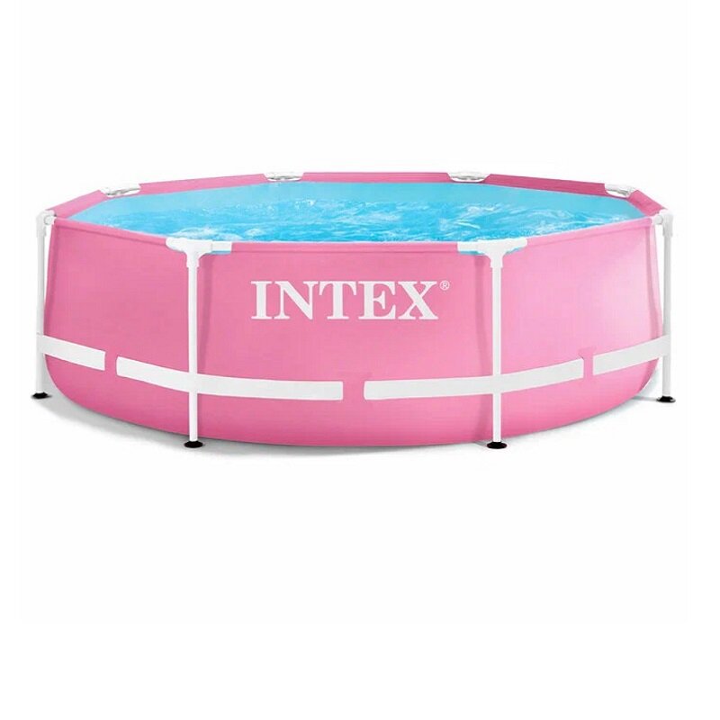 Бассейн каркасный Intex 28290, Pink Metal Frame 244х76см, 2843л