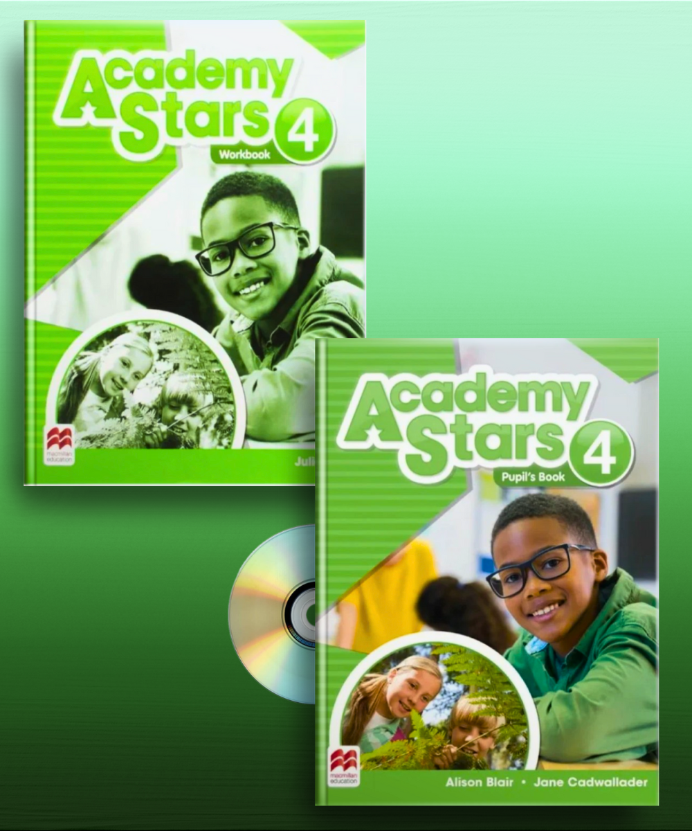 Academy Stars 4 Комплект: Учебник + рабочая тетрадь