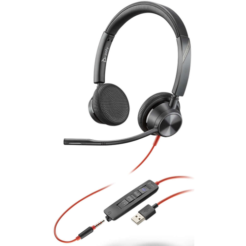 Гарнитура Plantronics Poly Blackwire 3325 BW3325-M 214016-0176J21AA 11530₽