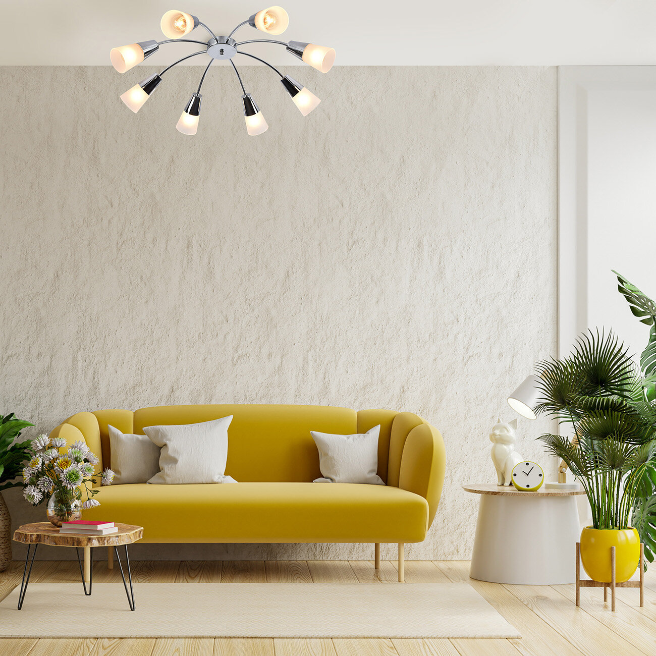 Потолочная люстра Escada Aquilegia 1100/8P Chrome — фото 1