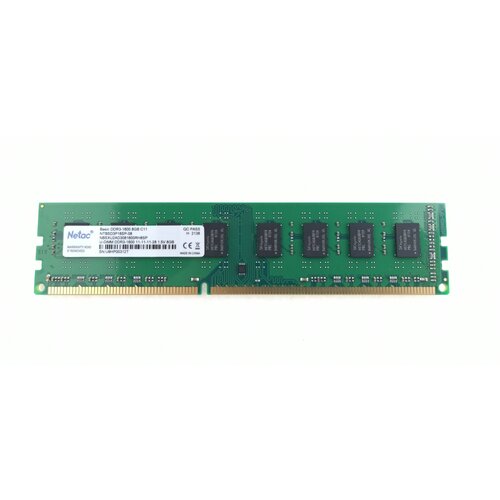 Память оперативная DDR3 8Gb PC12800 1600Mhz Netac память оперативная ddr3l netac pc12800 4gb 1600mhz ntbsd3n16sp 04