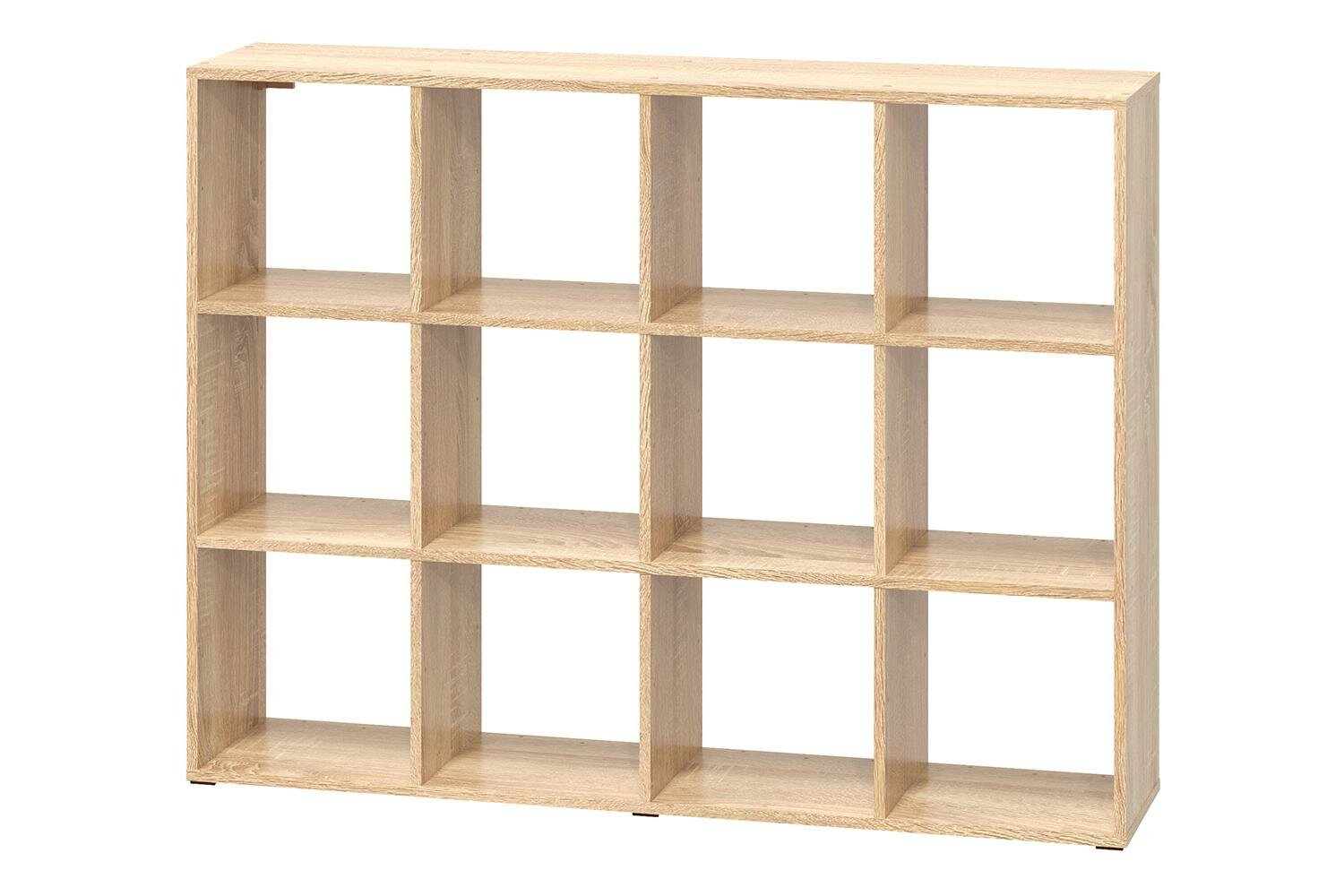 Стеллаж BRICKS 12 секций, 135,4х101,8х30, цвет дуб сонома