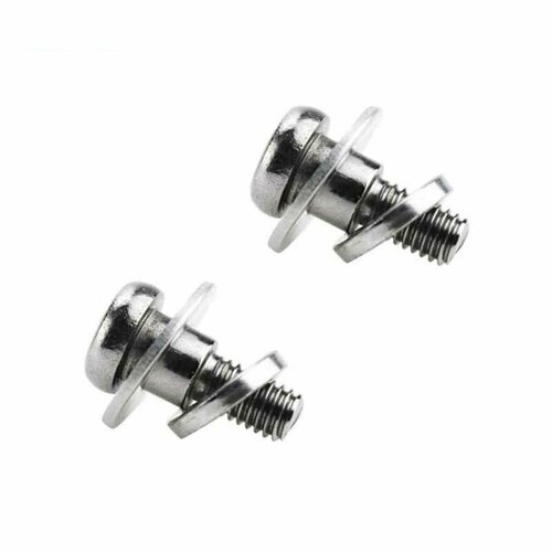 Болты заднего колеса для электросамоката Xiaomi Mijia M365. Комплект из 6 элементов: 2 болта, 2 шайбы и 2 гроверные шайбы.