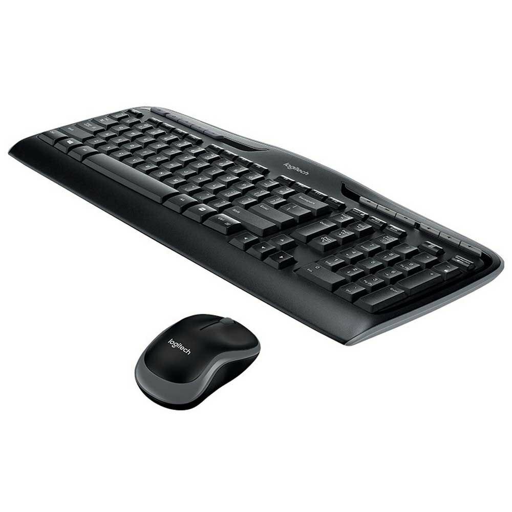 Комплект клавиатура + мышь Logitech Wireless Combo MK330, черный, английская/русская