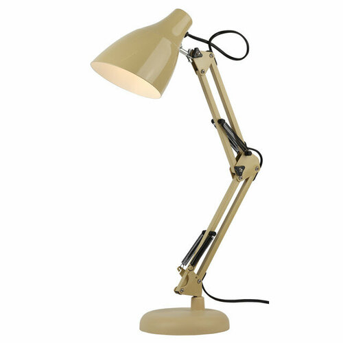 Лампа настольная эра e27 40вт бежевая 4877₽