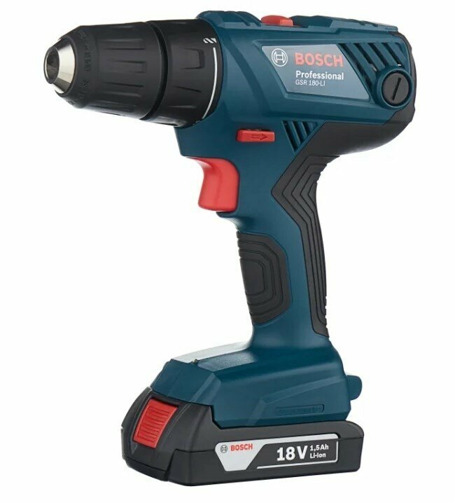 фото Дрель-шуруповерт BOSCH GSR 180-Li 2x2,0 Ач