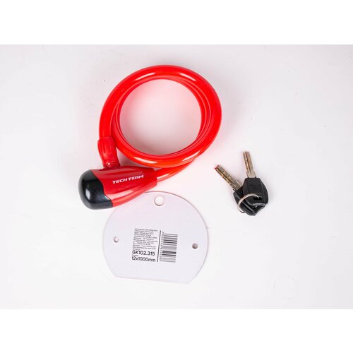 Замок велосипедный 12х1000mm ключ GK102315 160 GK102315 892₽