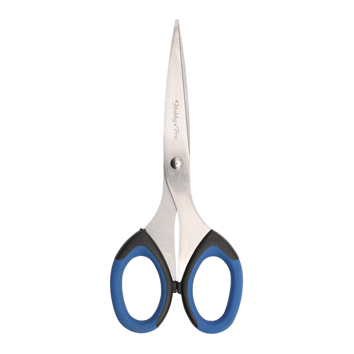 Ножницы канцелярские для дома и офиса с силиконовыми ручками SOFT, 16,5 см/6 1/2', Hobby&Pro, 590446 (синий-черный)