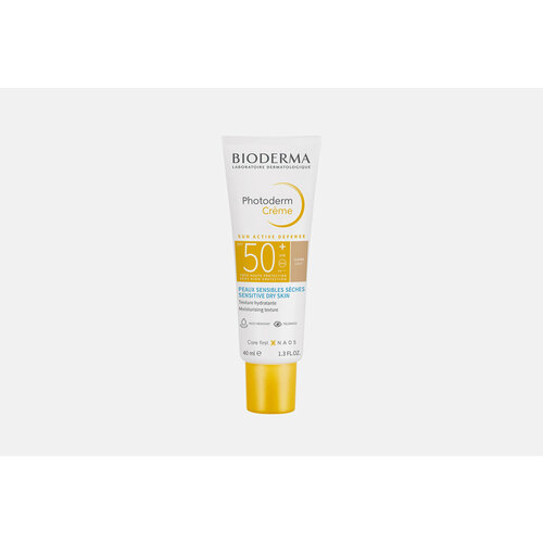 Солнцезащитный тональный крем Spf 50+ Bioderma Photoderm Crème / объём 40 мл тональный крем bioderma photoderm ar very high 30 мл