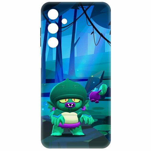 Чехол-накладка Krutoff Soft Case Brawl Stars - Болотный Джин для Samsung Galaxy A25 5G (A256) черный