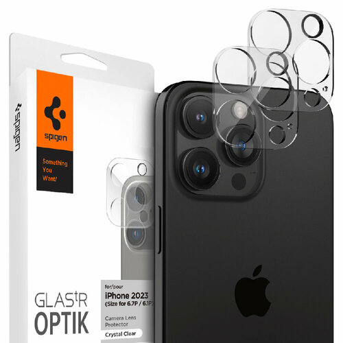 Защитное стекло для камеры SPIGEN для iPhone 15&14 Pro / 15&14 Pro Max Glass tR Optik Прозрачный 2 шт AGL05761