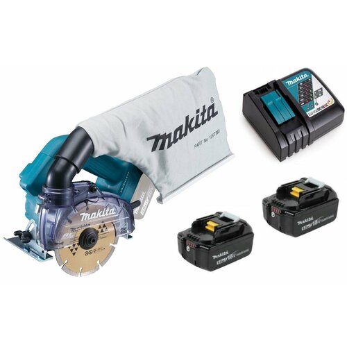 Пила алмазная аккумуляторная 125мм Makita DCC500RT2 18V Li-Ion 2х5Ач зу 52203₽