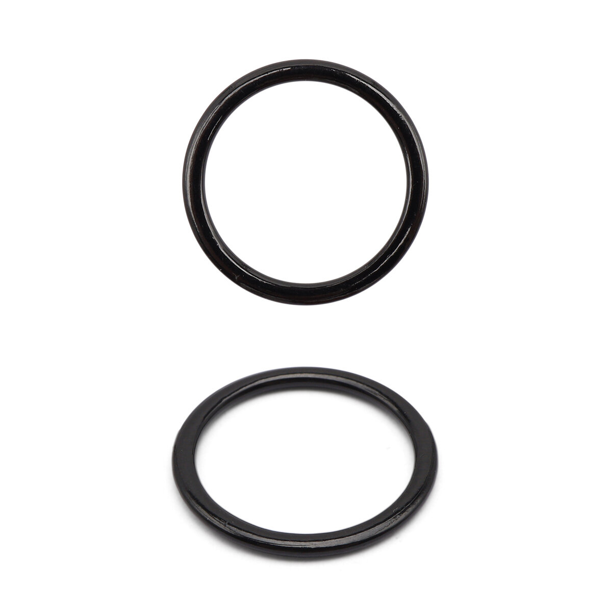 Кольцо для бюстгальтера 15 мм, металл, эмаль, ГВ800 (черный), 20 шт