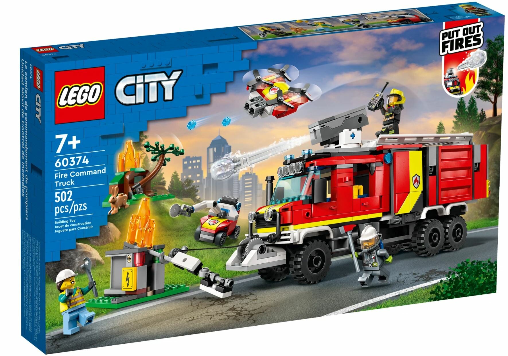 Конструктор LEGO City 60374 Пожарная машина, 502 дет.