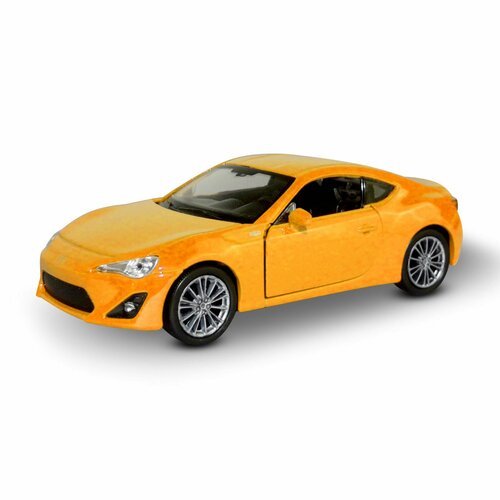 Машинка WELLY TOYOTA 86 Оранжевый / модель машины 1:38 с пружинным механизмом игрушка welly модель машины 1 38 с пруж мех toyota 86