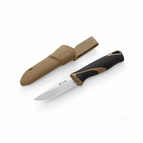 Нож туристический охотничий тактический фиксированный, коричневый, песочный Ganzo, G807-DY