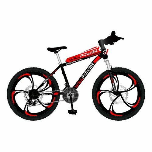 Велосипед 2-х 26" WILLPOWER красный FG23040114K-1