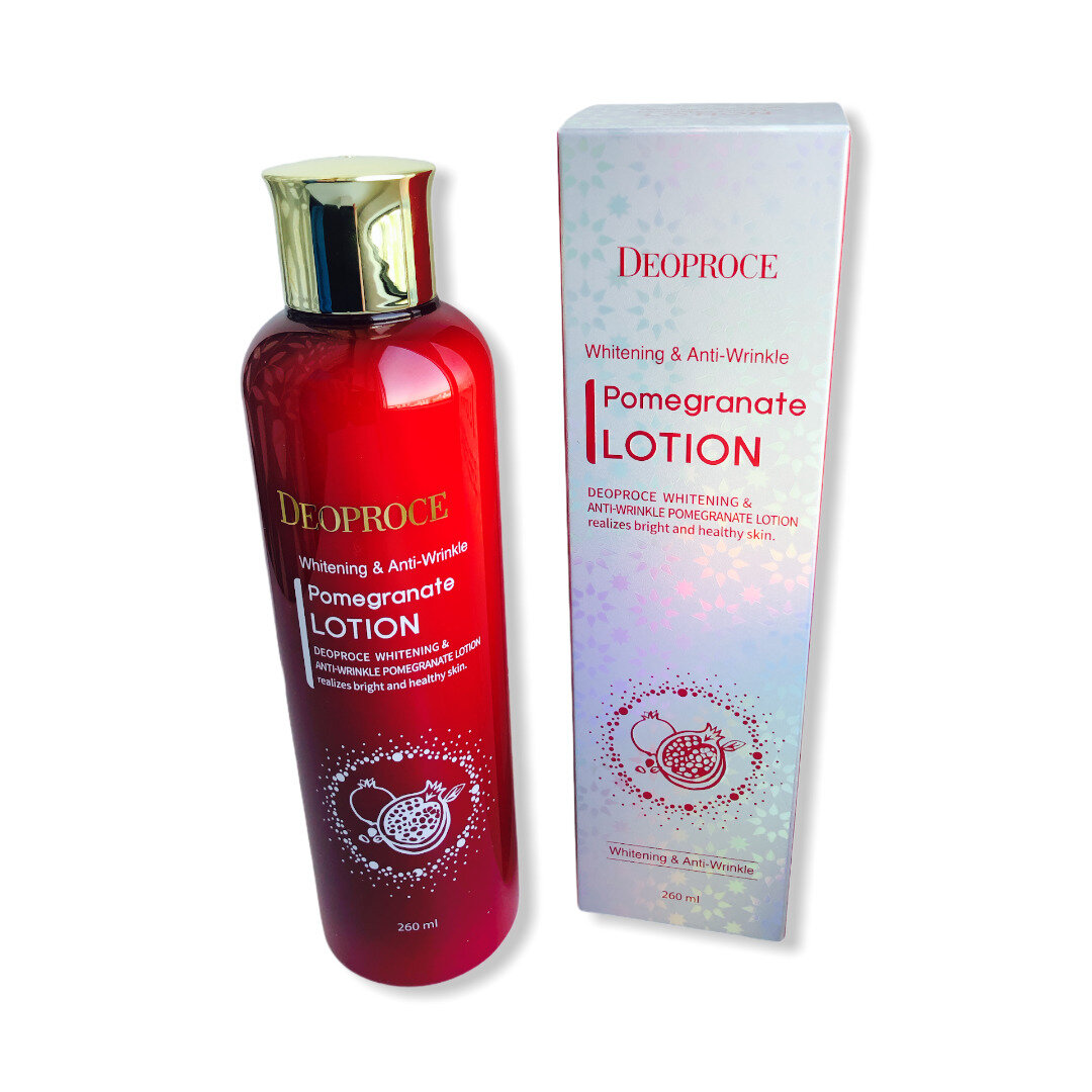 Лосьон для лица антивозрастной Deoproce Whitening And Anti-Wrinkle Pomegranate Lotion 260мл - фото №11