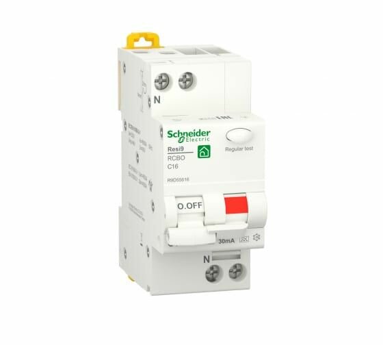 Дифференциальный автомат. выкл. Schneider Electric Resi9 1P+N 16А 30мА 6000А