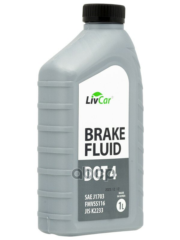 Livcar Brake Fluid Dot4 / Тормозная Жидкость (1Л) Sae J 1703 , Jis K2233 , Fmvss 116 Dot 4 LivCar арт. LCDOT4-001